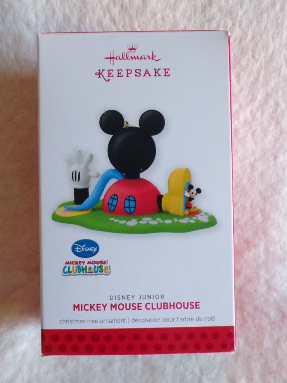 2013 HALLMARK KEEPSAKE Disney MICKEY MOUSE CLUBHOUSE Ornament New Junior